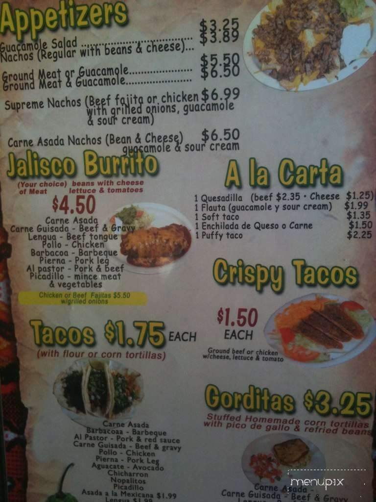 Taqueria El Rodeo - San Antonio, TX menu_pic
