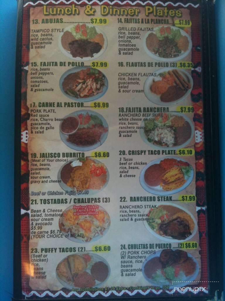 Taqueria El Rodeo - San Antonio, TX menu_pic