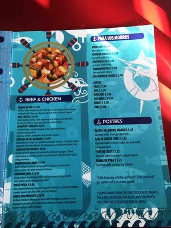 La Perla Del Pacifico - San Antonio, TX menu_pic