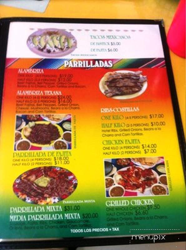 Kikis - San Benito, TX menu_pic