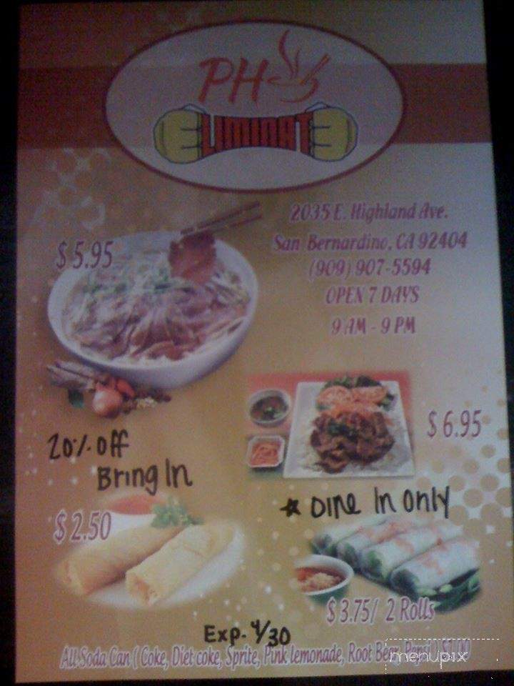 /380343043/Pho-Eliminate-Menu-San-Bernardino-CA - San Bernardino, CA