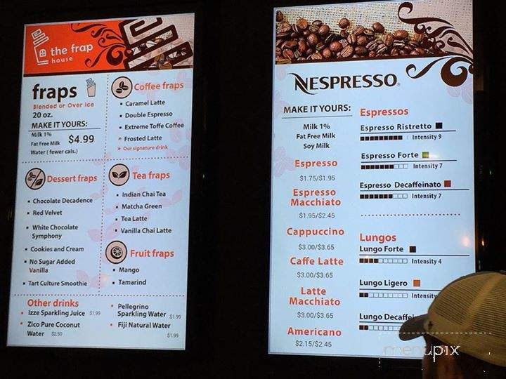 Frap House - San Diego, CA menu_pic