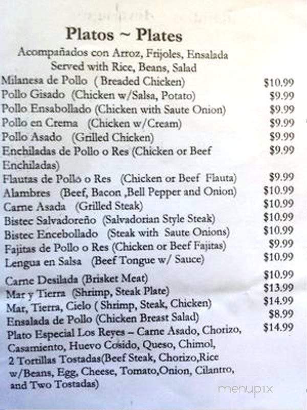 Los Reyes Restaurant - San Francisco, CA menu_pic