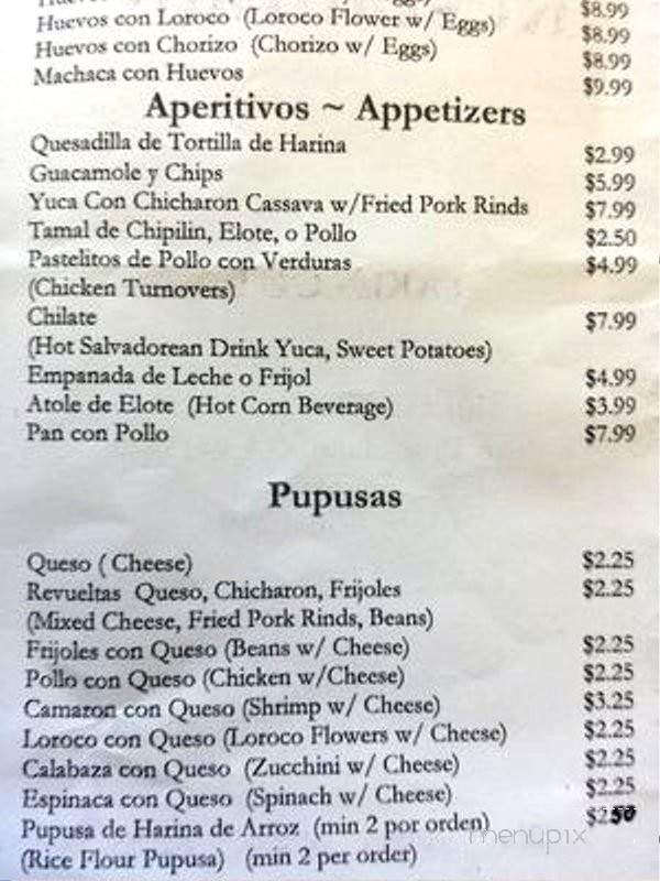 Los Reyes Restaurant - San Francisco, CA menu_pic