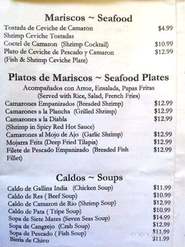 Los Reyes Restaurant - San Francisco, CA menu_pic