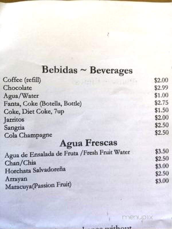 Los Reyes Restaurant - San Francisco, CA menu_pic
