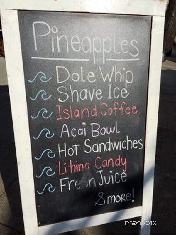 Pineapples - San Francisco, CA menu_pic