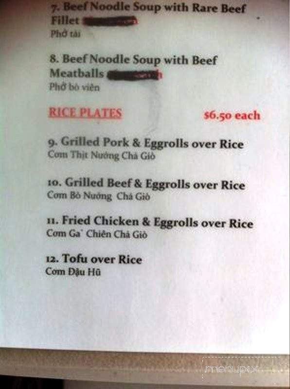Dano Vietnamese Coffee - San Francisco, CA menu_pic