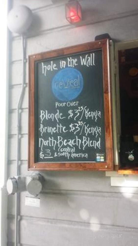 Hole in the Wall Coffee - San Francisco, CA menu_pic