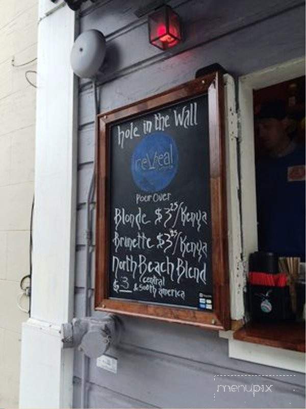 Hole in the Wall Coffee - San Francisco, CA menu_pic