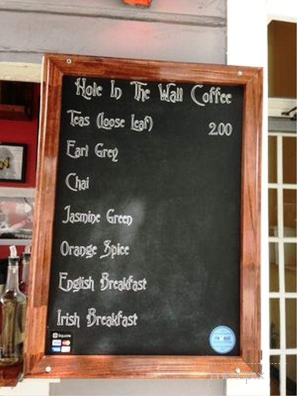 Hole in the Wall Coffee - San Francisco, CA menu_pic