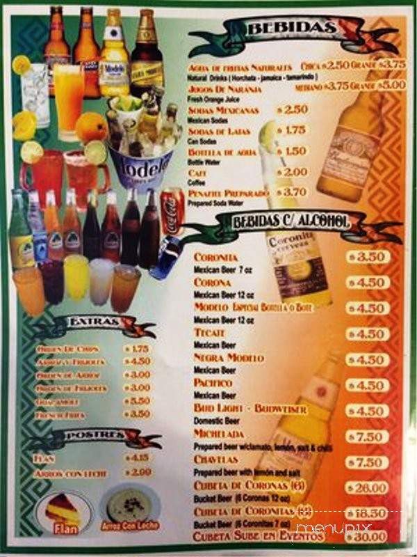 Mendoza's Restaurant - San Jose, CA menu_pic