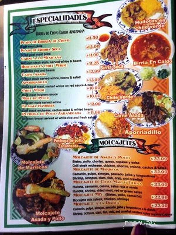 Mendoza's Restaurant - San Jose, CA menu_pic