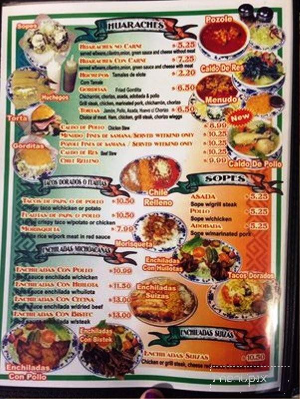 Mendoza's Restaurant - San Jose, CA menu_pic