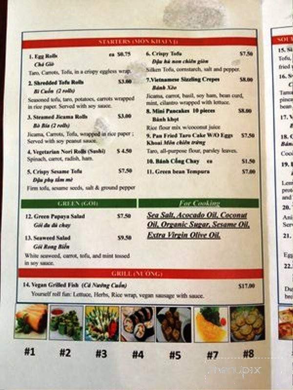 Cheerful Veggie - San Jose, CA menu_pic