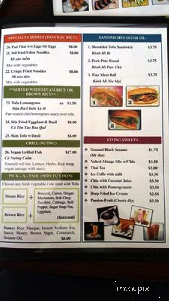 Cheerful Veggie - San Jose, CA menu_pic