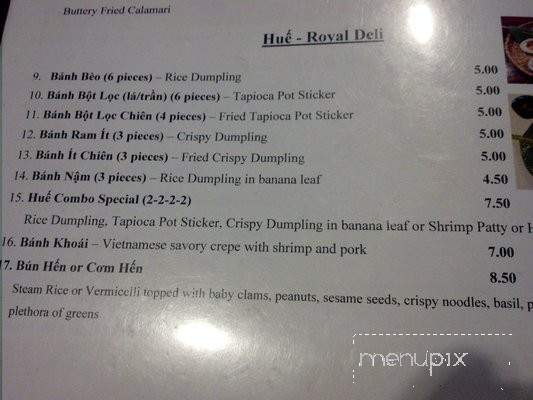 Hoi An Bistro - San Jose, CA menu_pic