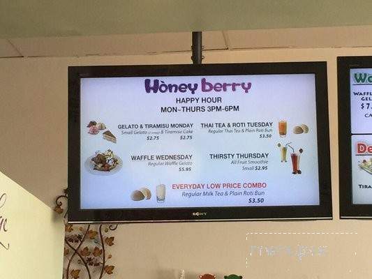 Honeyberry - San Jose, CA menu_pic