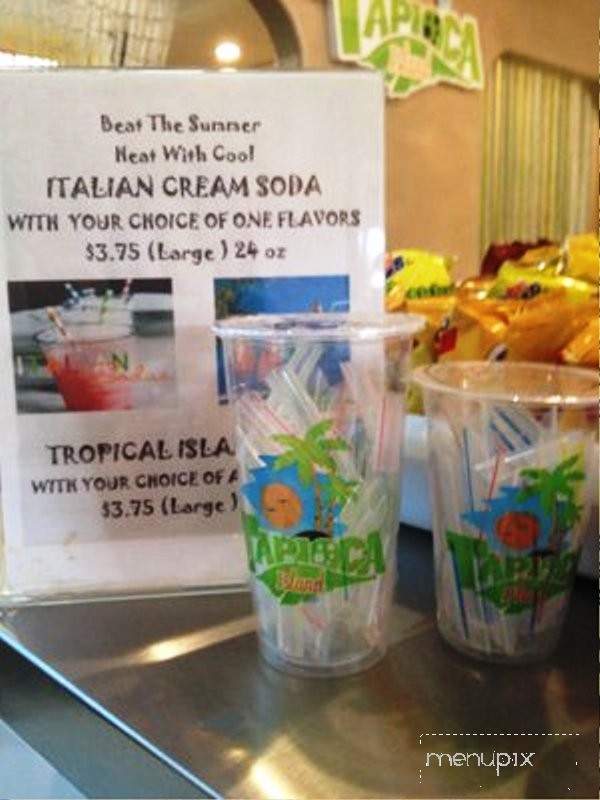 Tapioca Island - San Jose, CA menu_pic