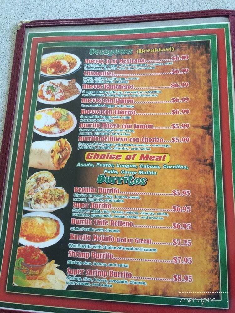 El Rinconcito Chilango - San Leandro, CA menu_pic