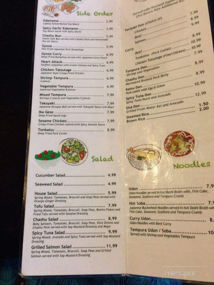 Raku Ramen - San Luis Obispo, CA menu_pic