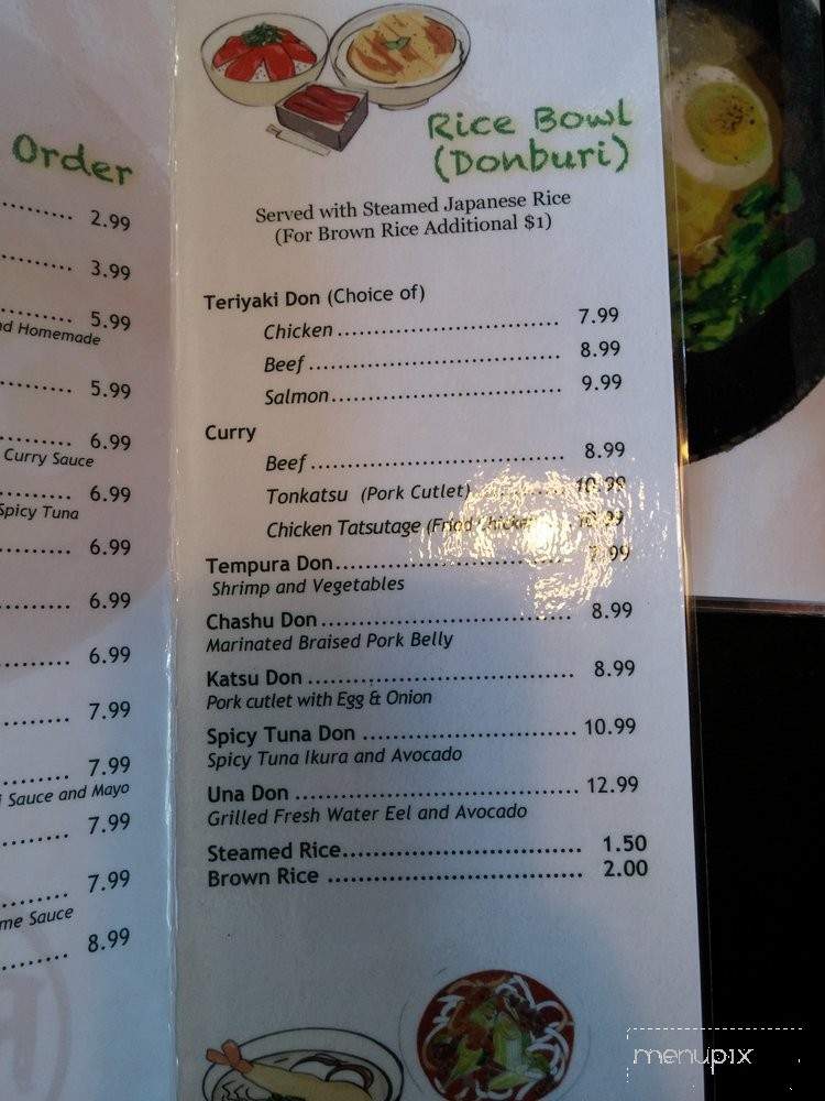 Raku Ramen - San Luis Obispo, CA menu_pic