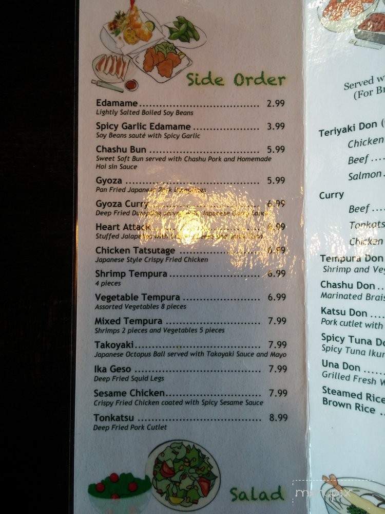 Raku Ramen - San Luis Obispo, CA menu_pic