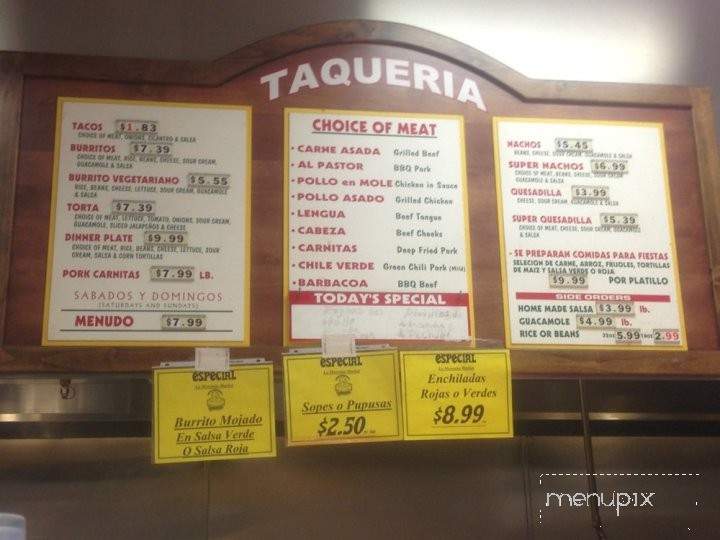 La Morenita Market & Taqueria - San Mateo, CA menu_pic
