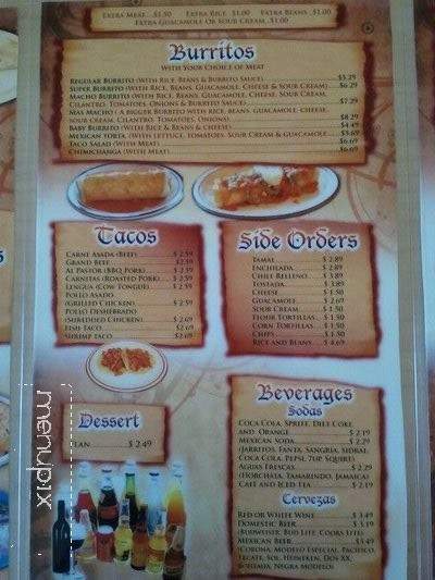 Sonora Market & Taqueria - San Rafael, CA menu_pic