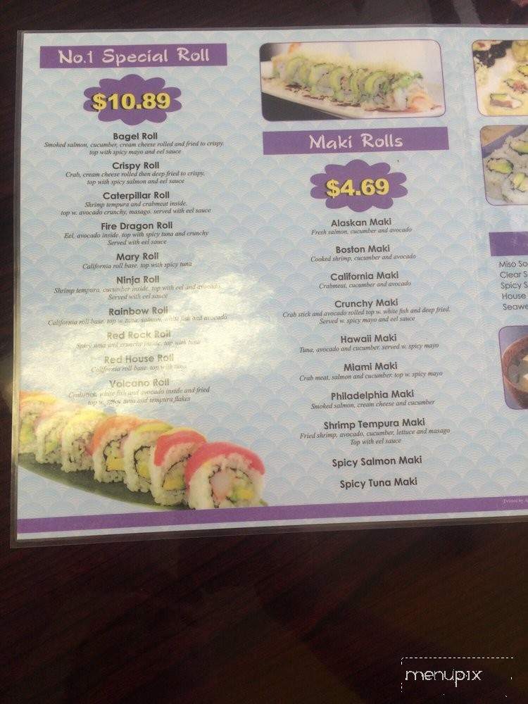 Number 1 Hibachi - Sanford, NC menu_pic