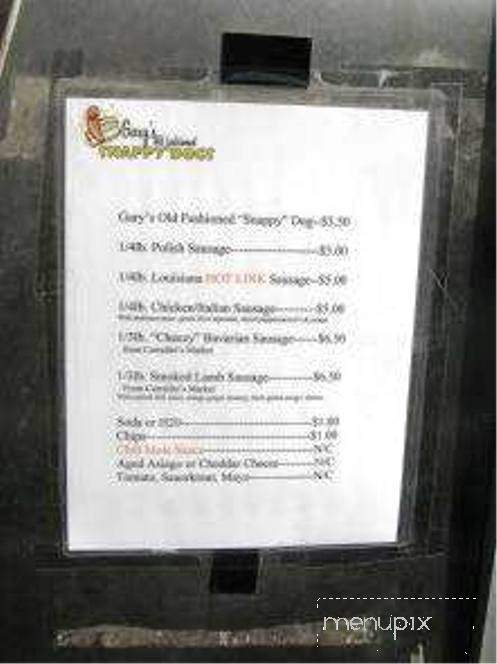 Gary's Old Fashioned Snappy Dogs - Santa Cruz, CA menu_pic
