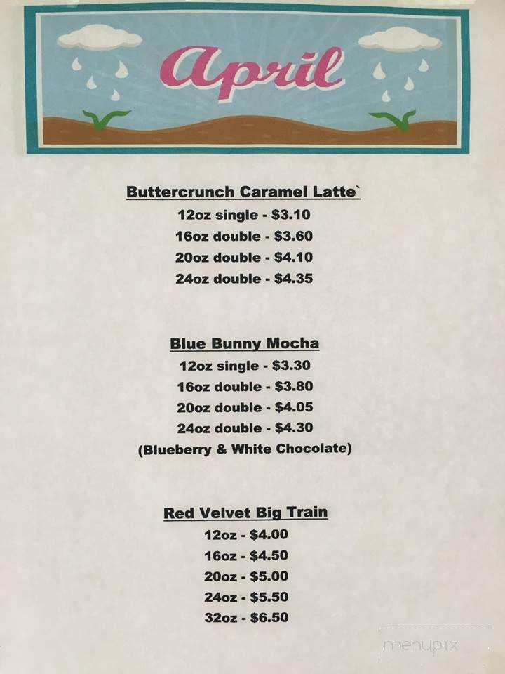 Kandi's Koffee South - Scappoose, OR menu_pic