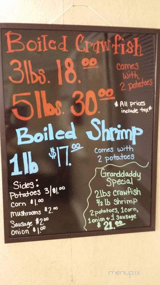 Grand Daddys Crawfish - Scott, LA menu_pic