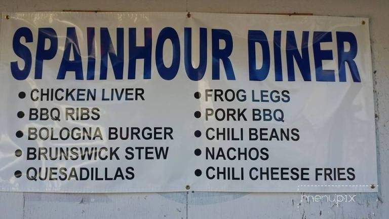 Spainhour's Diner - Scottsburg, VA menu_pic