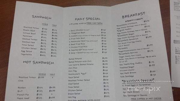 Aunt Becky's Deli - Seatac, WA menu_pic