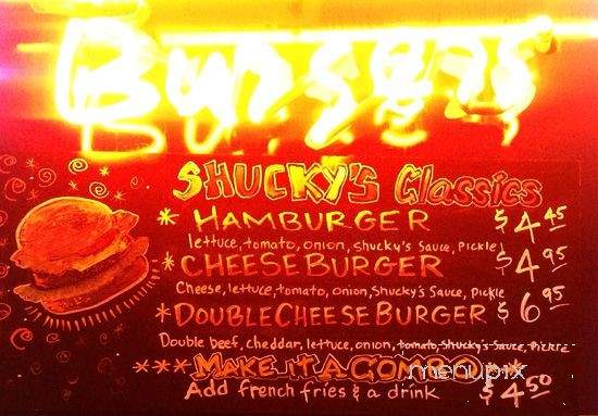 Shucky Muckers - Seattle, WA menu_pic