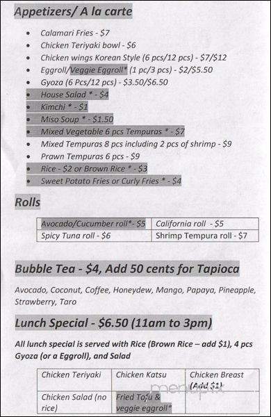 BlueStone - Seattle, WA menu_pic