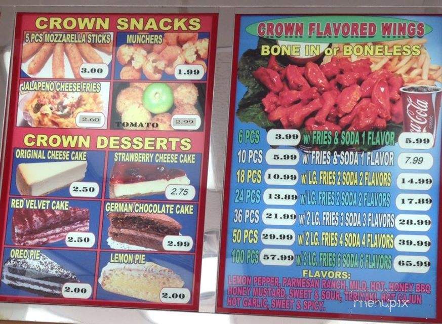 Crown Chicken - Selma, AL menu_pic