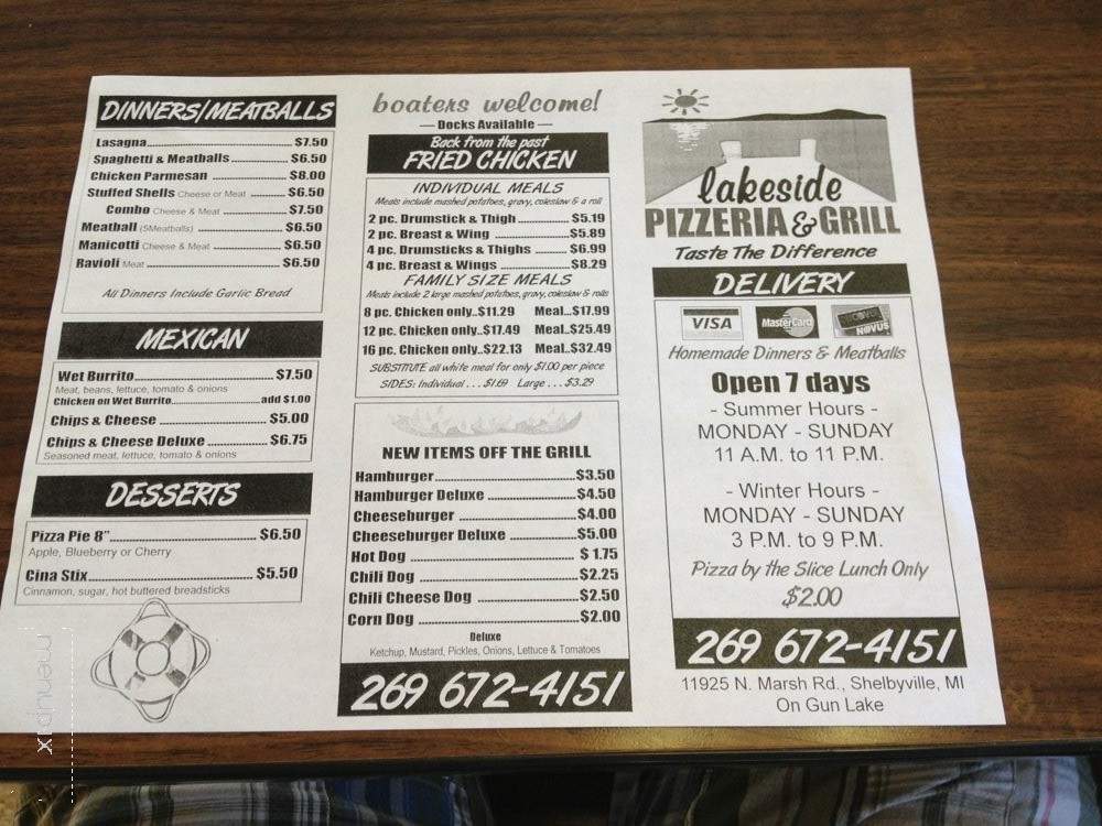 Lakeside Pizzeria - Shelbyville, MI menu_pic