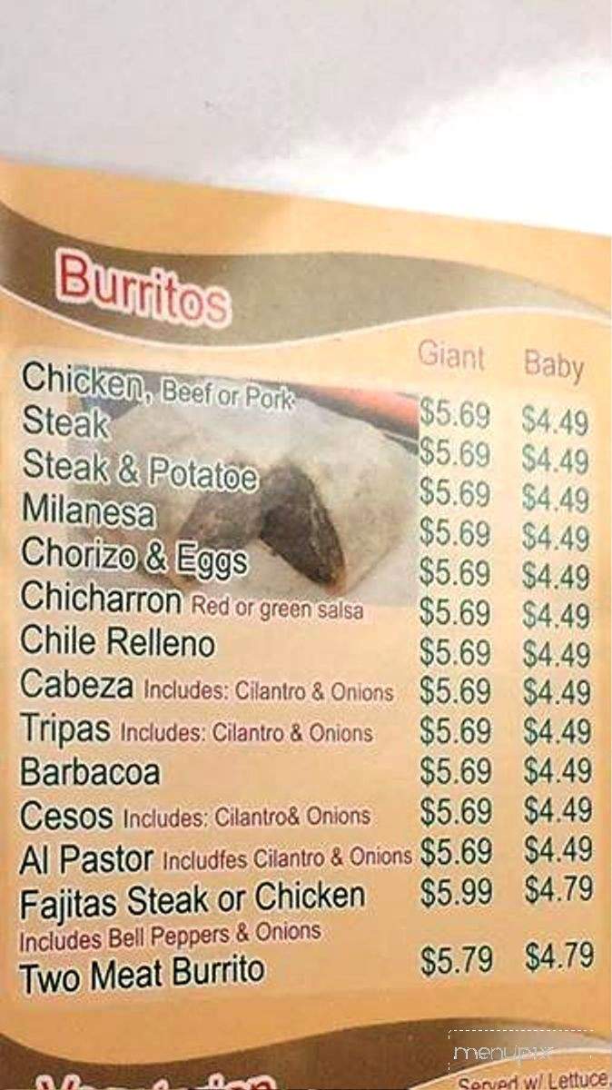 Los Burritos Ricos - Shorewood, IL menu_pic