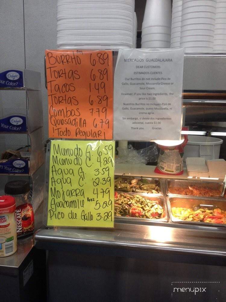 Mercado Guadalajara 3 - Simi Valley, CA menu_pic
