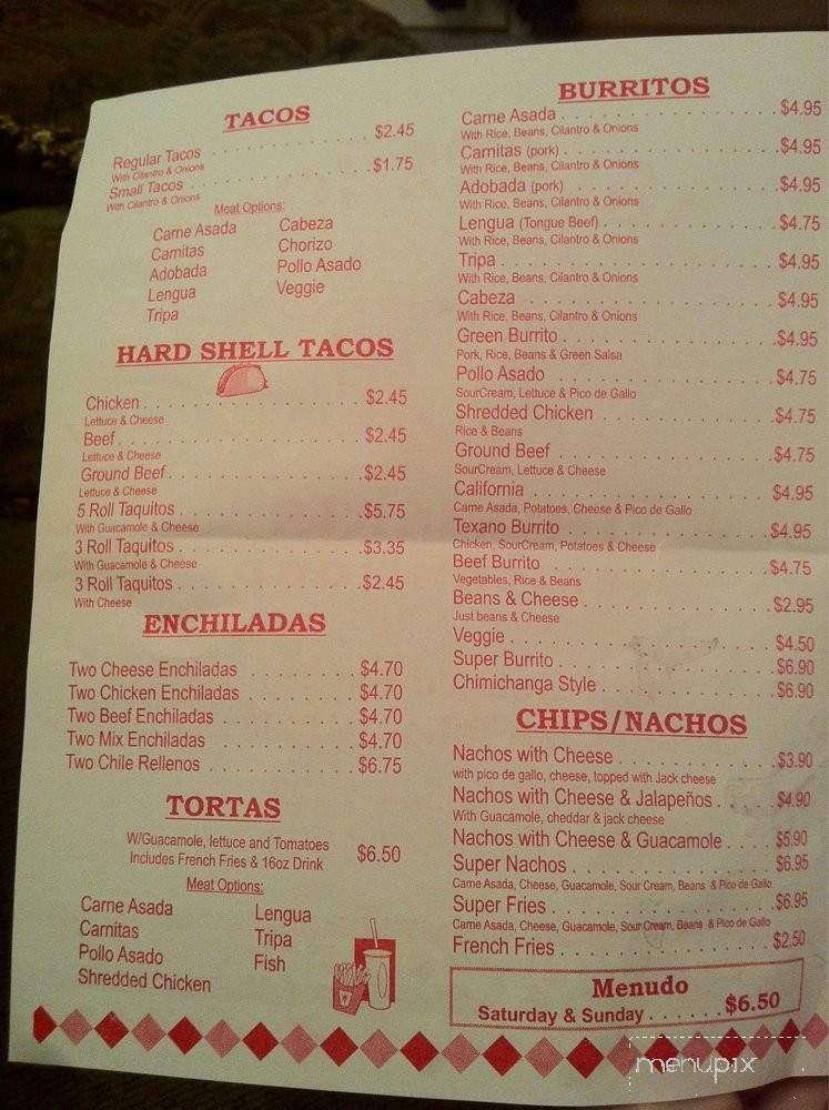 Jalapeno's Taqueria - South Lake Tahoe, CA menu_pic