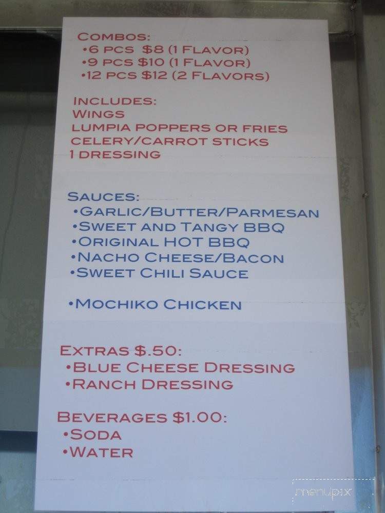 Cluck It Up - South San Francisco, CA menu_pic