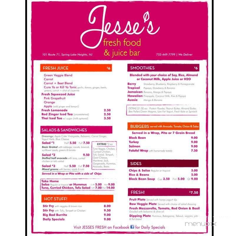 /380334570/Jesse-s-Fresh-Food-and-Juice-Bar-Spring-Lake-NJ - Spring Lake, NJ
