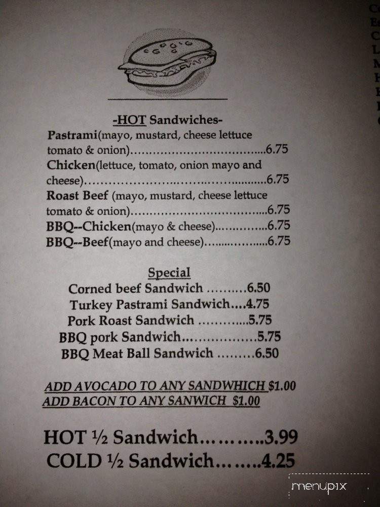 Bravo Cafe & Yogurt - Spring Valley, CA menu_pic