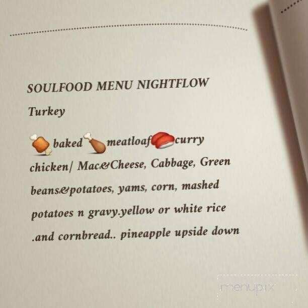 Night Flow Restaurant - St Petersburg, FL menu_pic