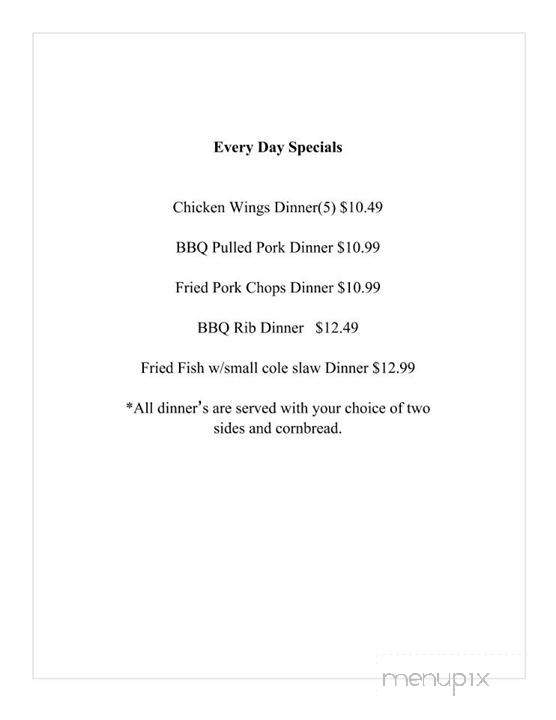 Pate's Cafe & Deli - Stafford, VA menu_pic