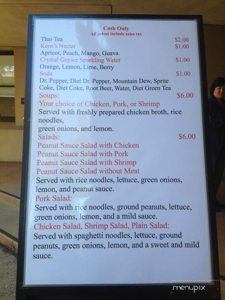 Thai Cafe - Stanford, CA menu_pic