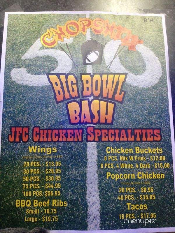Chopshtix - Staten Island, NY menu_pic