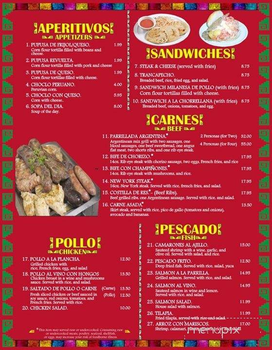Betty's Restaurant Grill - Sterling, VA menu_pic